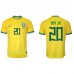 Billige Brasilien Vinicius Junior #20 Hjemmebane Fodboldtrøjer VM 2022 Kortærmet